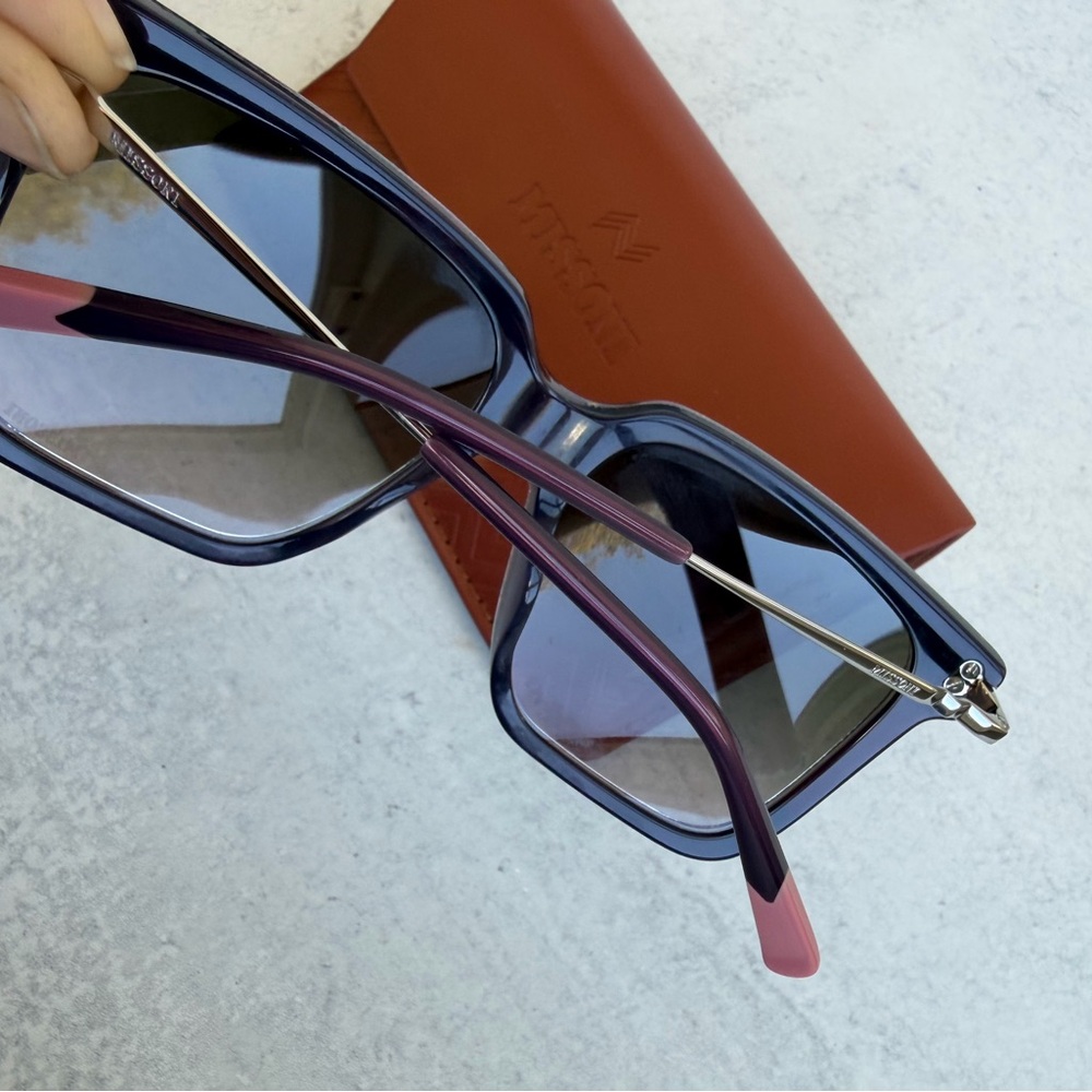 Missoni Purple Patterned Oversized Sunglasses NWT - image 5